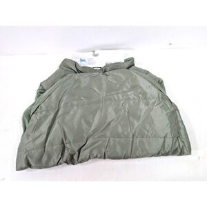 Boots & Barkley Large Puffer Jacket Pet Apparel Sage Green Fleece Lined Dog Coat